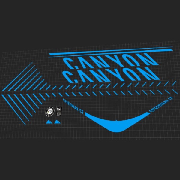 CANYON(キャニオン)SPEEDMAX(スピードマックス)CF 8.0 LTDフレームステッカーセット(2020/ブルー)