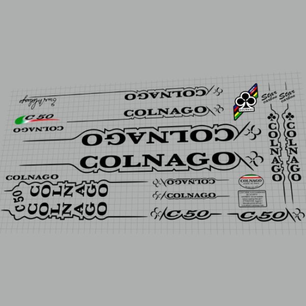 COLNAGO(コルナゴ)C50フレームステッカーセット(2005/ブラック)