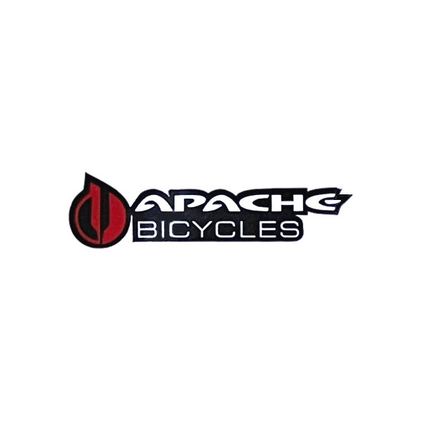 APACHE BICYCLES(アパッチェバイシクルス)ロゴステッカー(Aデザイン/ホワイト/ブラック/レッド)