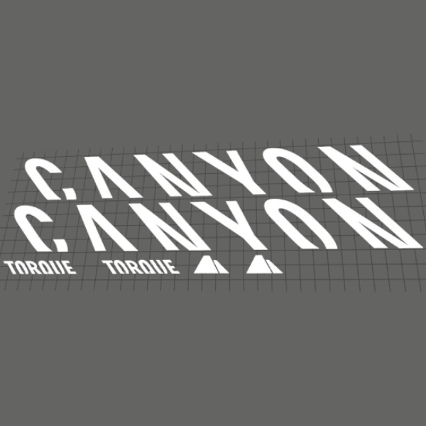 CANYON(キャニオン)TORQUE(トルク)CFフレームステッカーセット(2020/ホワイト)