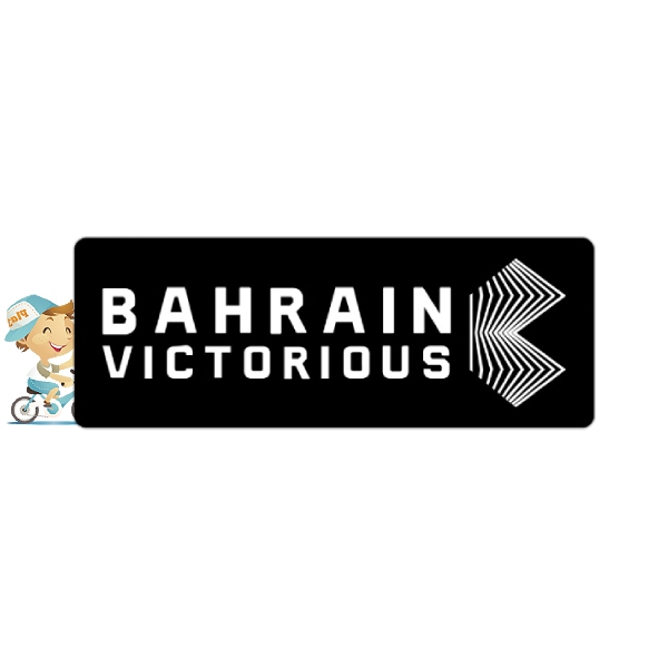 BAHRAIN VICTORIOUS(バーレーン ビクトリアス)ロゴステッカー(W4cm/H1.5cm/2枚1セット/ブラック/ホワイトロゴ)