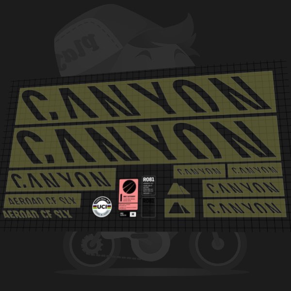 CANYON(キャニオン)AEROAD(エアロード)CF SLX 7フレームマスキングテープセット(2022)