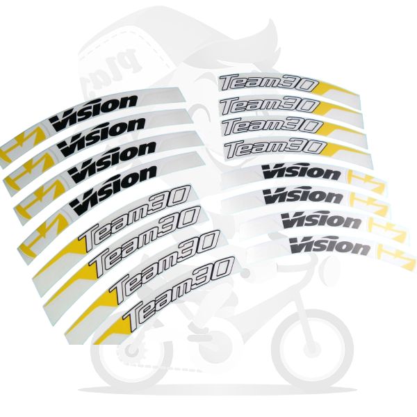 VISION(ビジョン)TEAM 30リムステッカーセット(リム2本分)