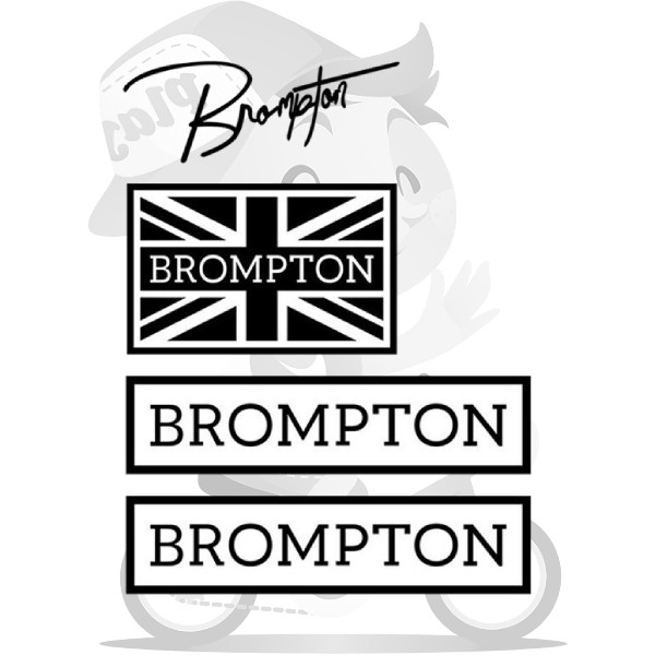 BROMPTON(ブロンプトン)ステッカー セット(ブラック)