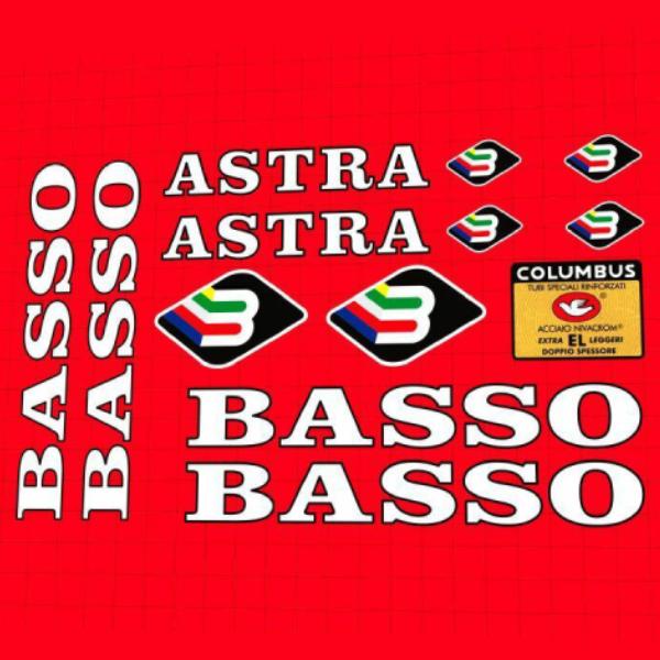 BASSO(バッソ)ASTRA(アストラ)フレームステッカーセット(1992/ホワイト)