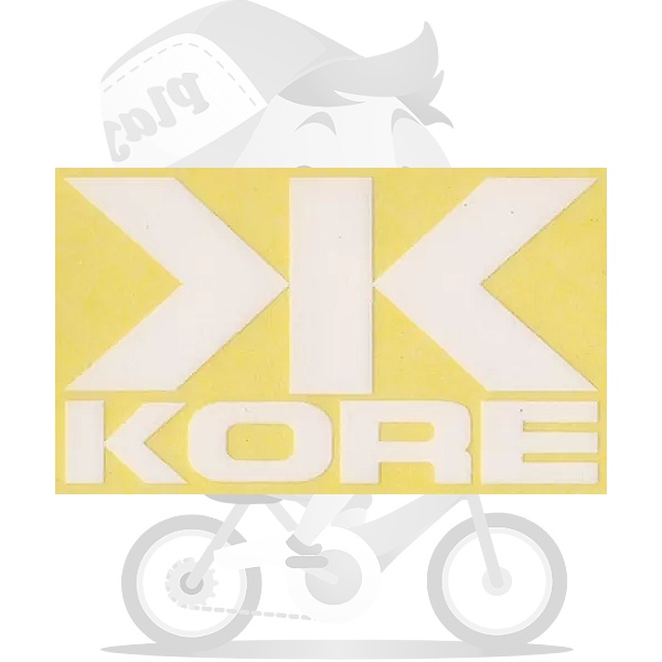 KORE(コア)ロゴ&マーク ステッカー(旧デザイン/ホワイト)