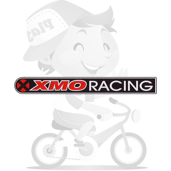 RST(アールエスティ)XMO RACINGロゴステッカー(ブラック/ホワイト/レッド)
