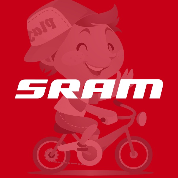 SRAM(スラム)ロゴステッカー(ホワイト)
