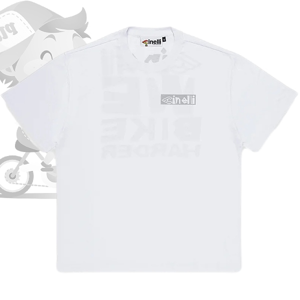 Cinelli(チネリ)Tシャツ(WE-BIKE-HARDER 2023/ホワイト)