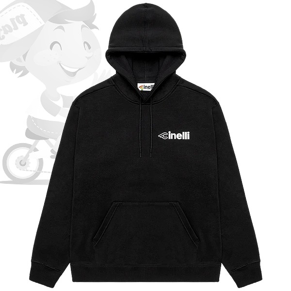 Cinelli(チネリ)HOODIE BOETTI(フーディボエッティ)フードパーカー(ブラック)