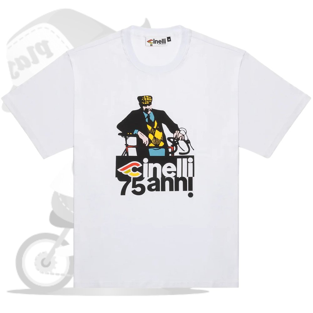 Cinelli(チネリ)Classic short sleeve 75th Anniversary tee(クラシックショートスリーブ75周年記念Tシャツ)