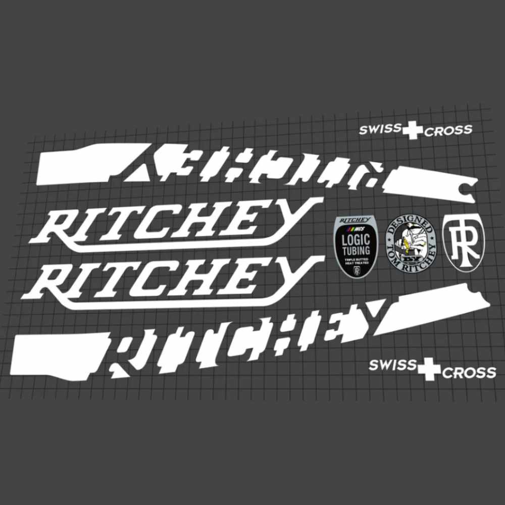 RITCHEY(リッチー)SWISS CROSS(スイスクロス)フレームステッカーセット(2019/ホワイト)