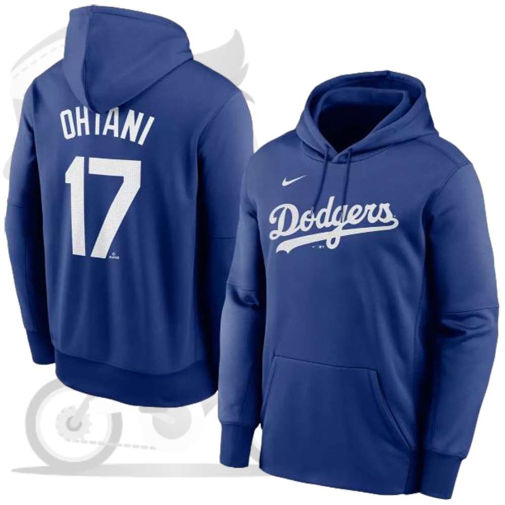 NIKE(ナイキ)MLBオフィシャル Los Angeles Dodgers(ロサンゼルスドジャース)Shohei Ohtani(大谷翔平)Hoodie(フーディー)(フードパーカー/#17/ブルー)