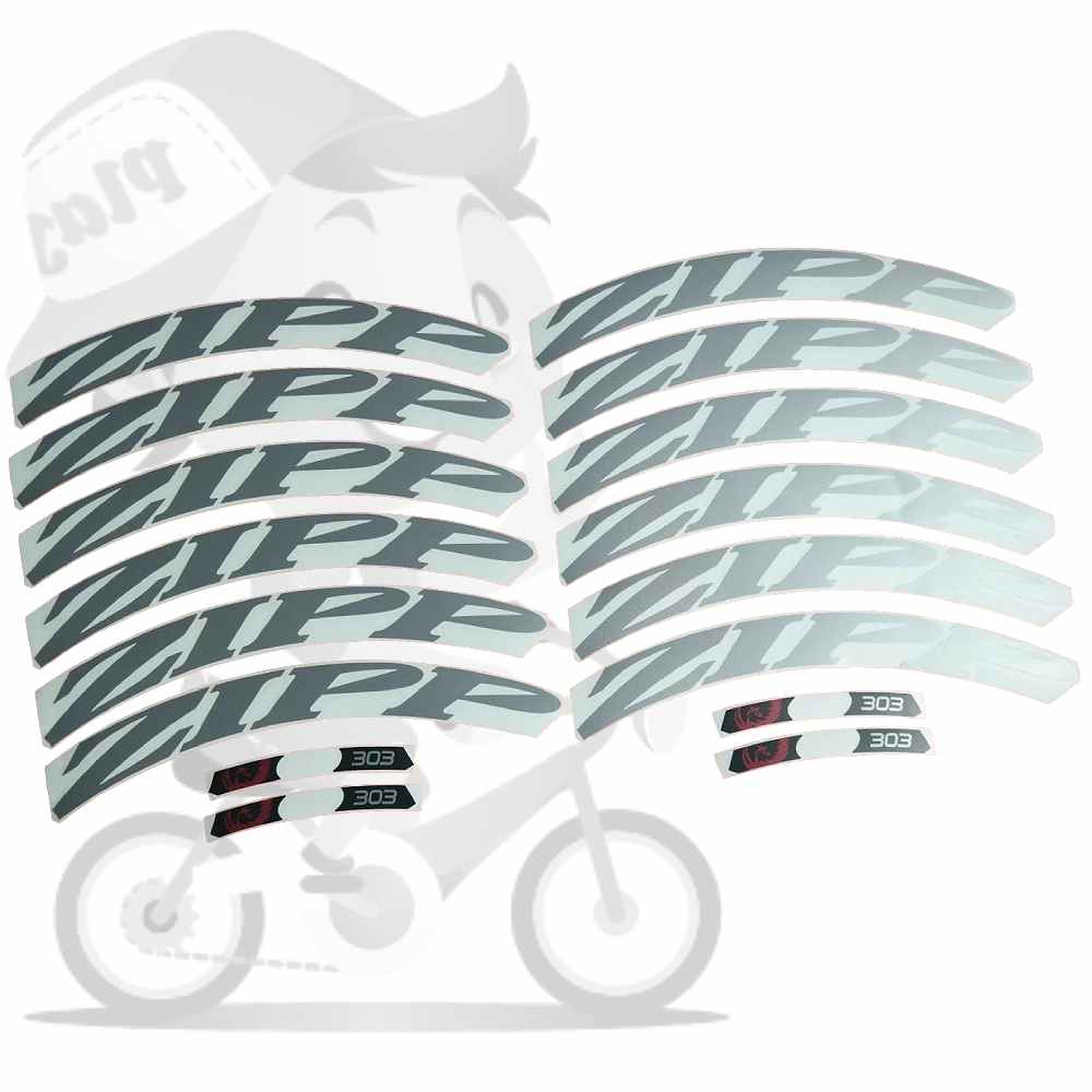 ZIPP(ジップ)303リムステッカーセット(2014 STYLE/GLOSSY SILVER(グロッシーシルバー)/リム2本分)
