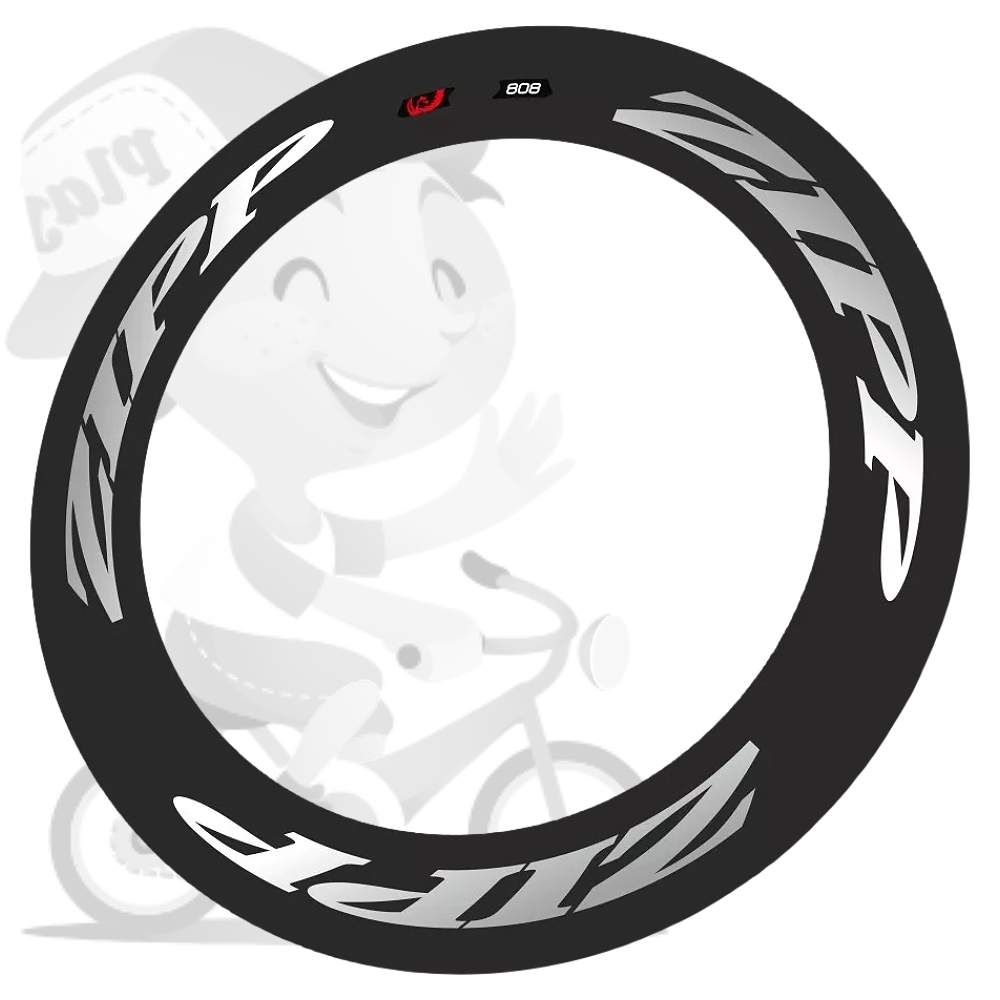 ZIPP(ジップ)808リムステッカーセット(2014 STYLE/GLOSSY SILVER(グロッシーシルバー)/リム2本分)