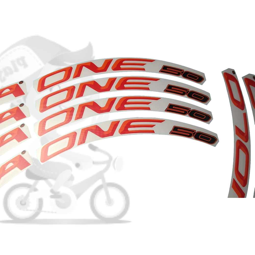 CAMPAGNOLO(カンパニョーロ)BORA ONE(ボラワン)50リムステッカーセット(2015/ホワイト/オレンジ/レッド/リム2本分)
