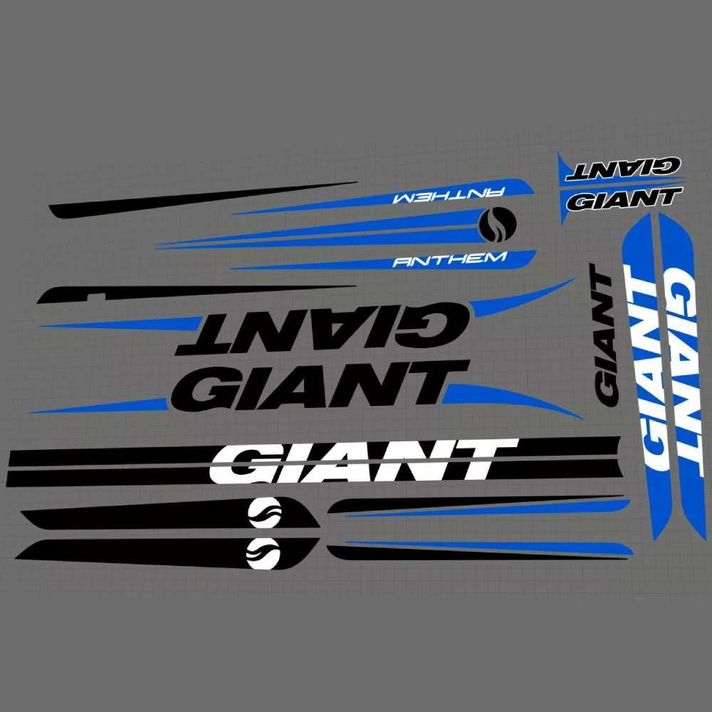 GIANT(ジャイアント)ANTHEN(アンセム)X29フレームステッカーセット(2011/ブルー/ブラック)