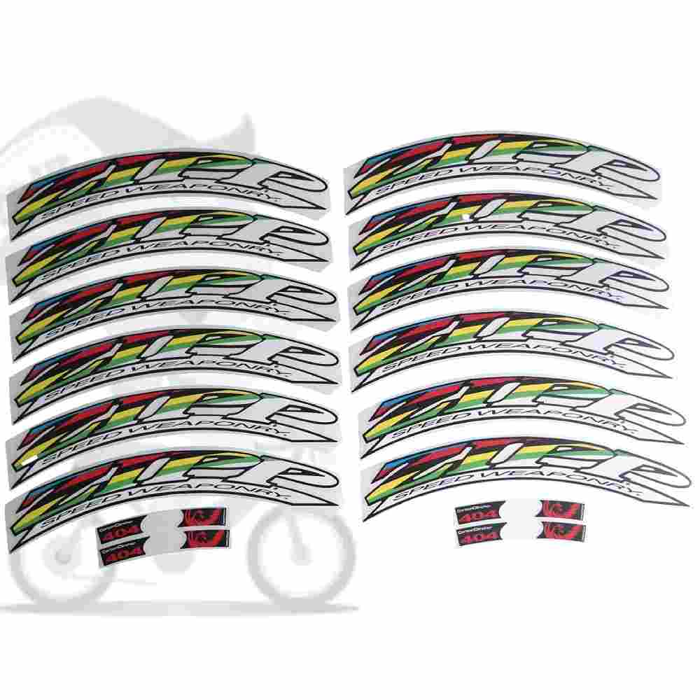 ZIPP(ジップ)404リムステッカーセット(2012 STYLE/UCI WORLD CHAMPION COLORED/リム2本分)