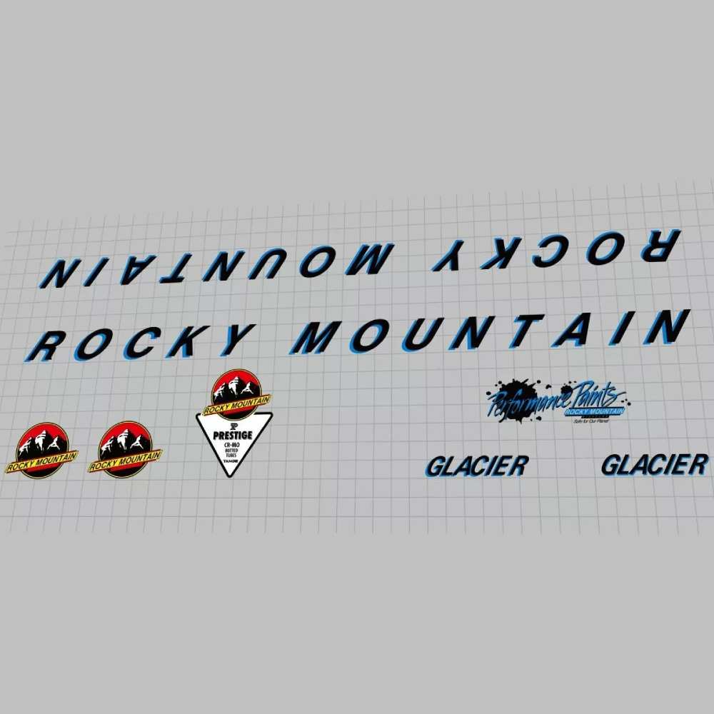 ROCKY MOUNTAIN(ロッキーマウンテン)GLACIER(グレイシア)フレームステッカーセット(1991)