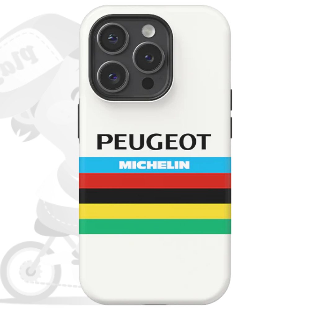 PEUGEOT MICHELIN(プジョーミシュラン)iPhoneカバー(Tommy Simpson’s 1965 Rainbow Jersey)