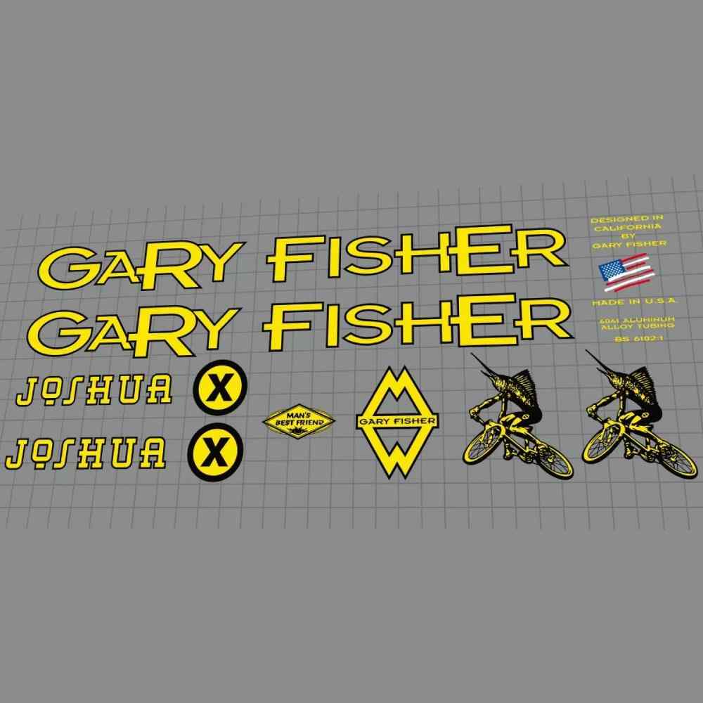 GARY FISHER(ゲーリーフィッシャー)JOSHUA X(ジョシュアエックス)フレームステッカーセット(1996)