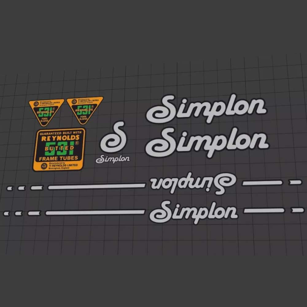 Simplon(シンプロン)フレームステッカーセット