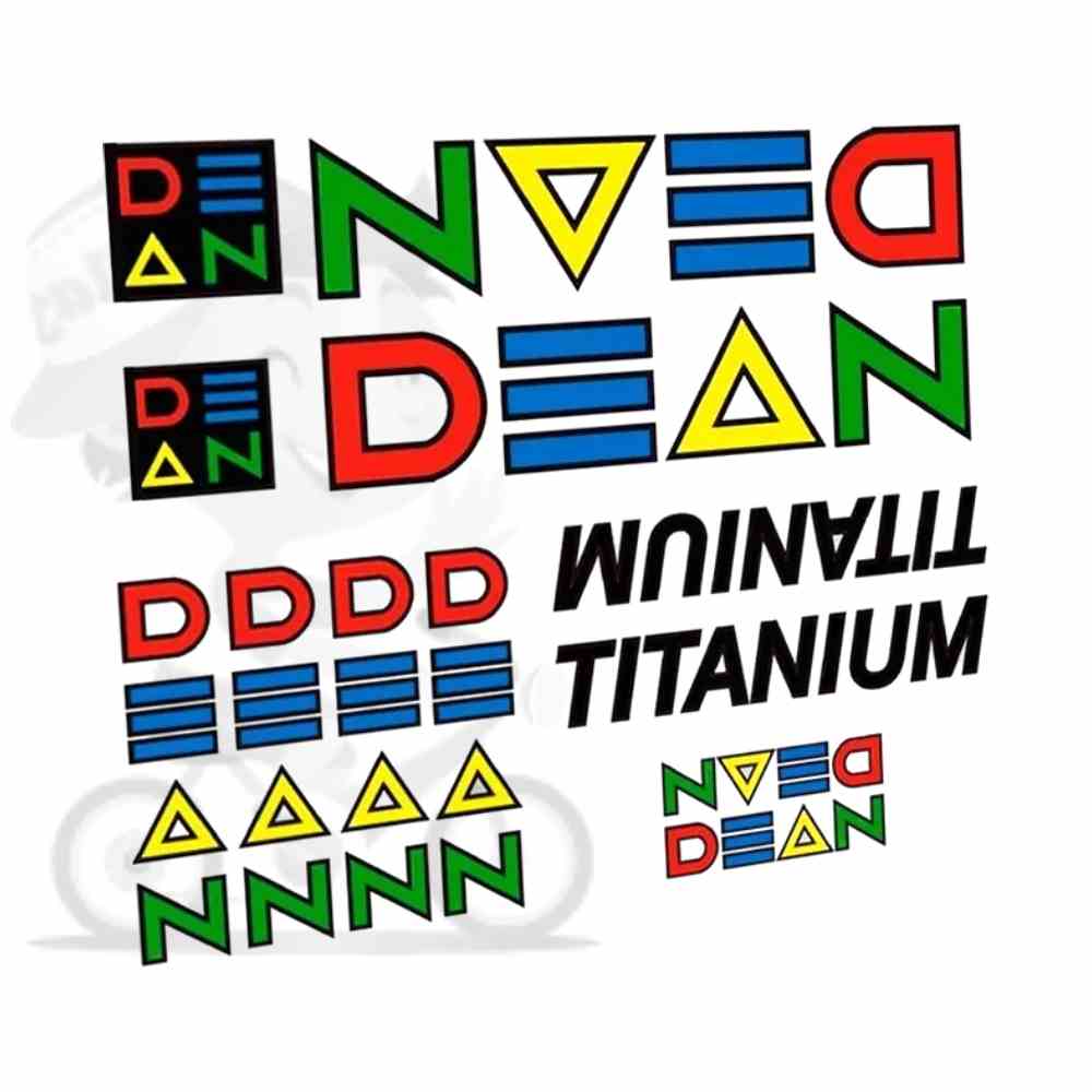 DEAN(ディーン)Titanium MTBフレームステッカーセット(1990年代)