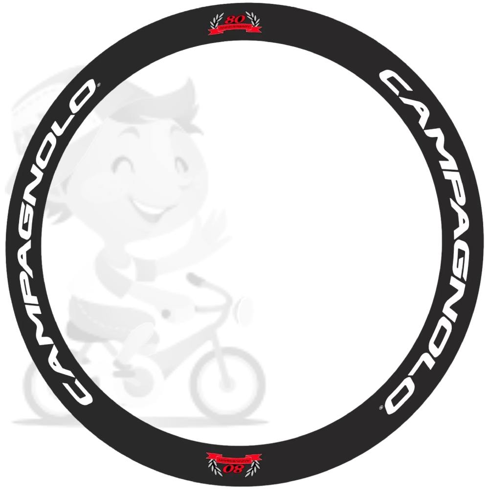 CAMPAGNOLO(カンパニョーロ)80TH ANNIVERSARY(80周年)リムステッカーセット(ホワイトリフレクティブ)
