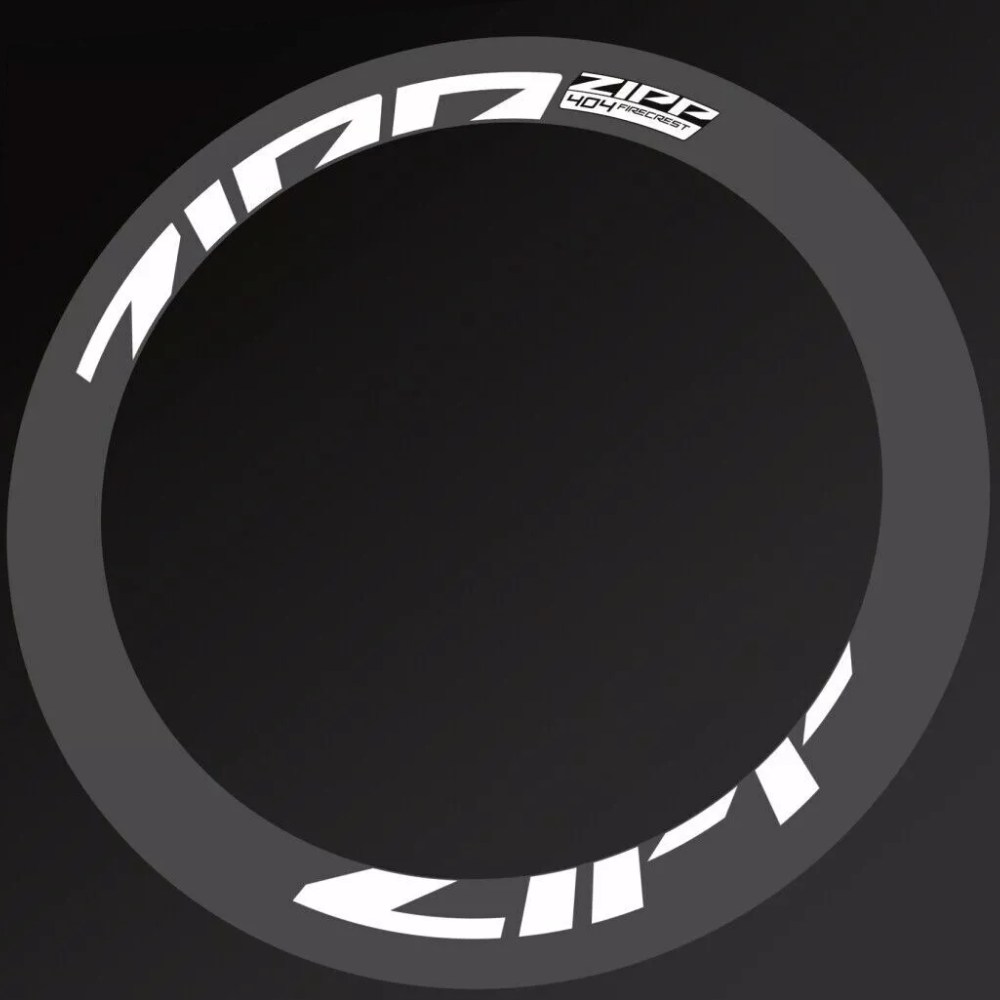 ZIPP(ジップ)404 Firecrest(ファイアークレスト)リムステッカーセット(ホワイト/ホイール2本分)