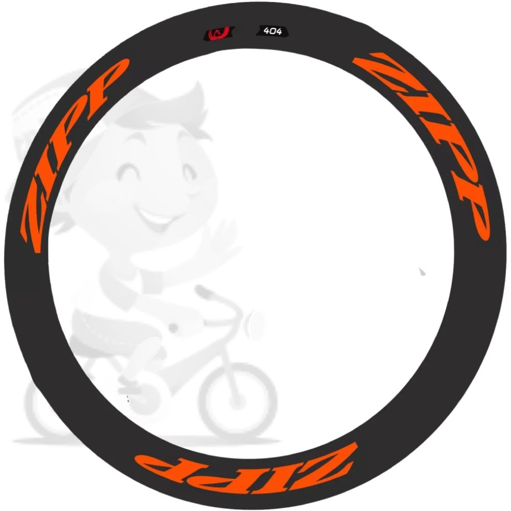 ZIPP(ジップ)404リムステッカーセット(2014/オレンジ/ホイール2本分)