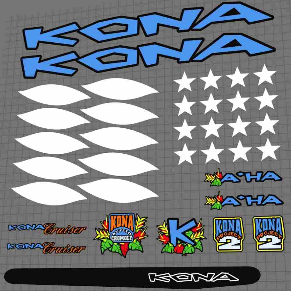 KONA(コナ)A’HAフレームステッカーセット(1997)