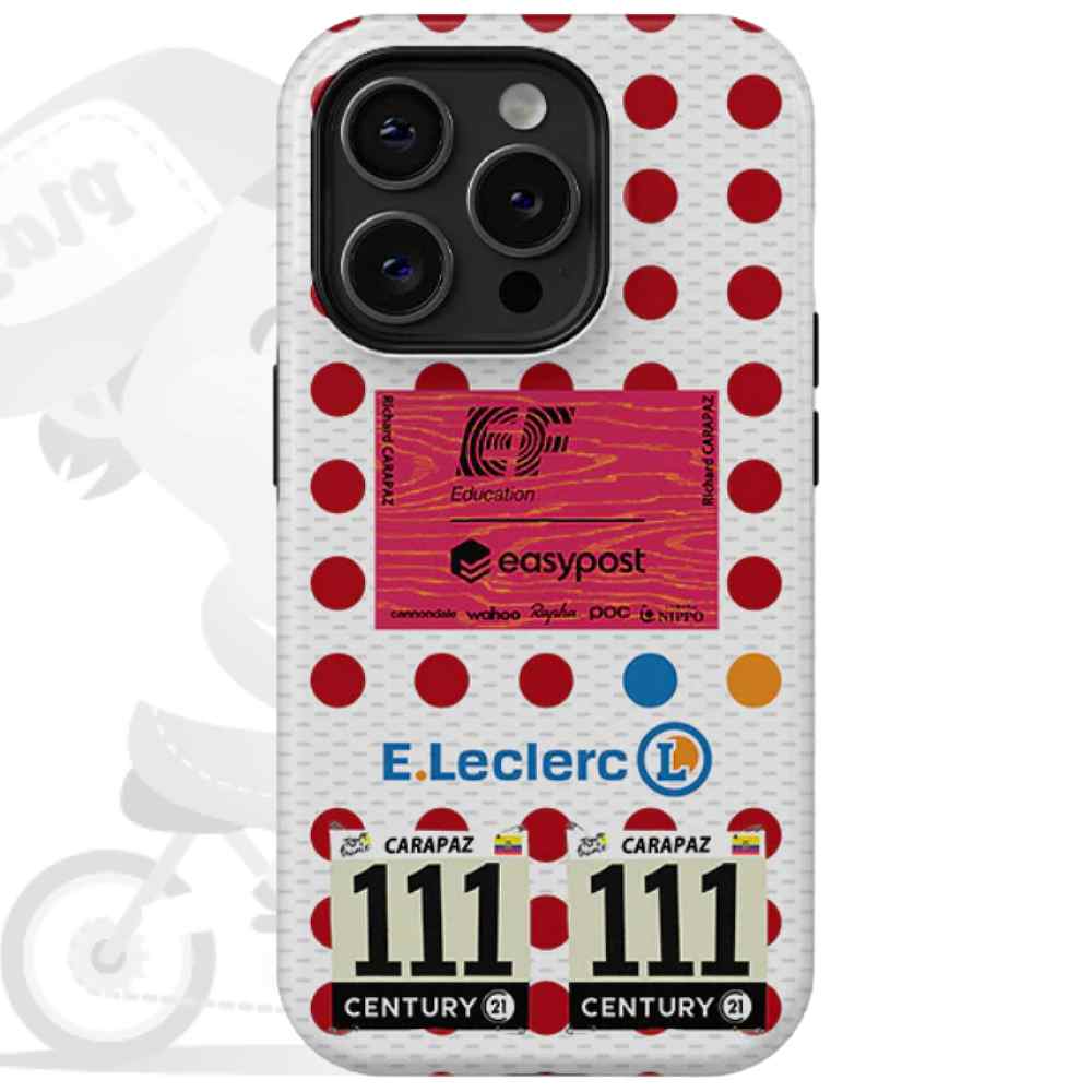 EF Education-easypost(イーエフエデュケーションイージーポスト)iPhoneカバー(Richard Carapaz Polka Dot Jersey King of the Mountains)