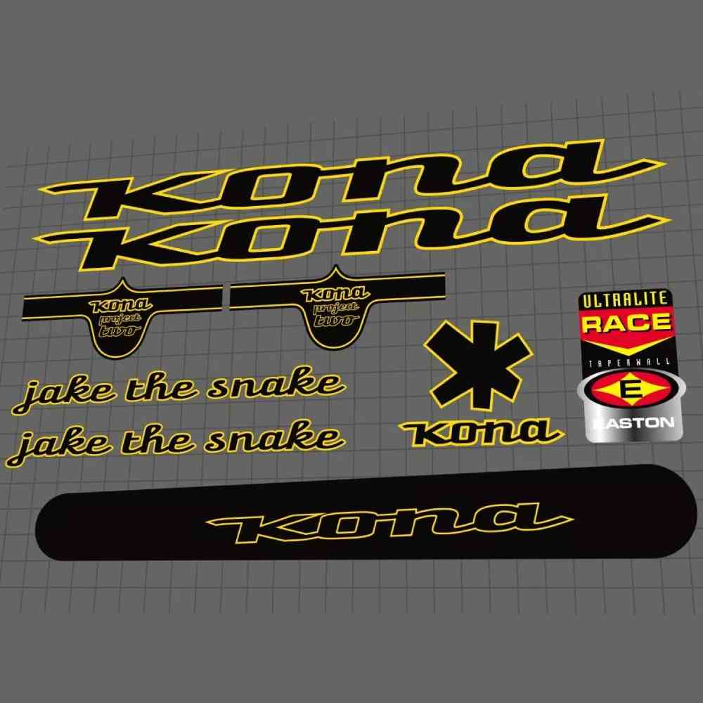 kona(コナ)jake the snake(ジェイクザスネーク)フレームステッカーセット(2006)