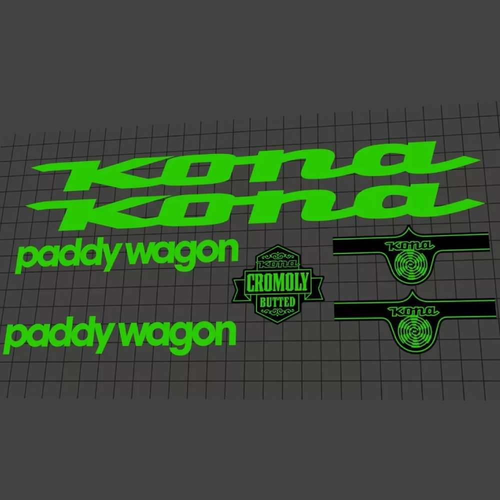 kona(コナ)paddy wagon(パディワゴン)フレームステッカーセット(2012)