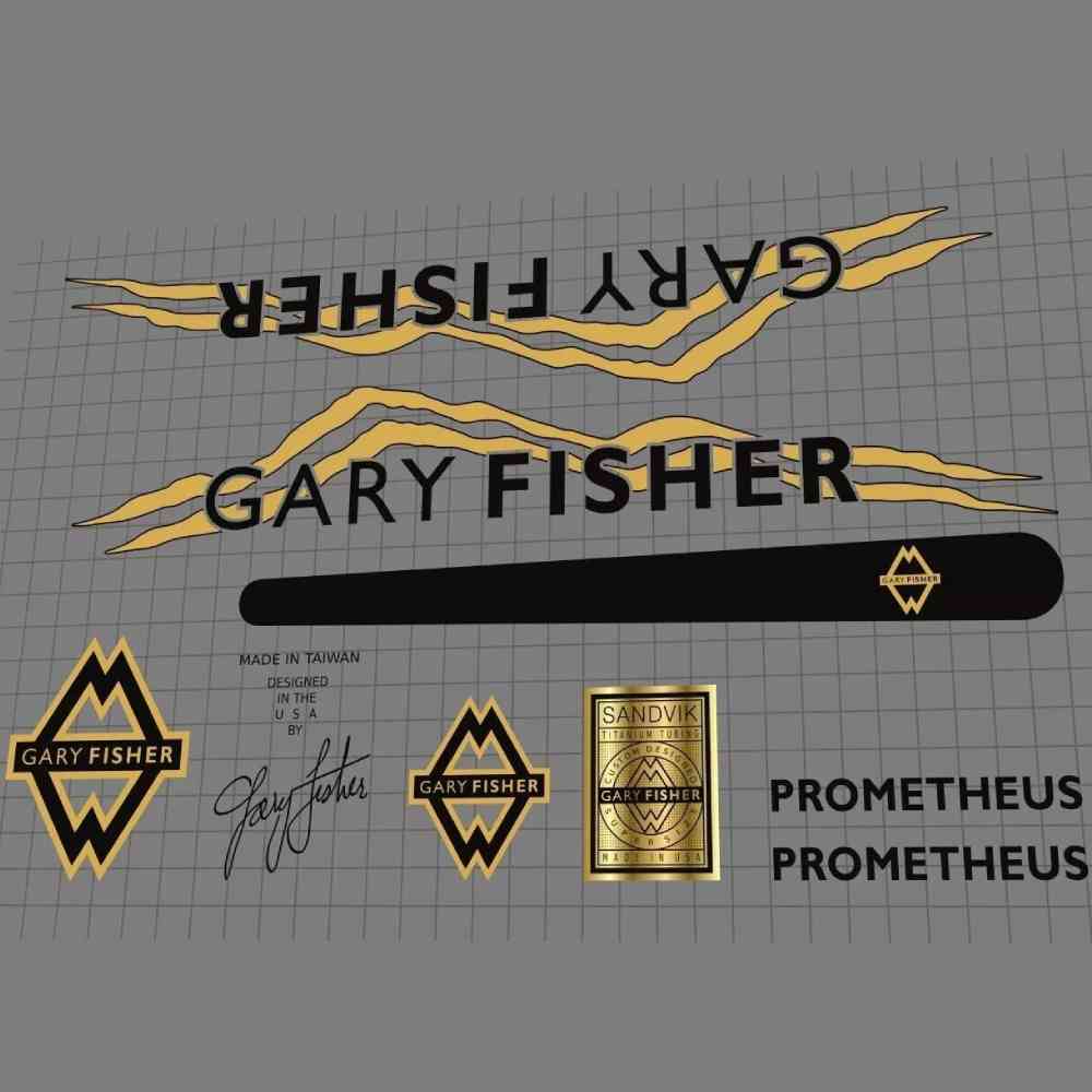 GARY FISHER(ゲーリーフィッシャー)PROMETHEUS(プロメテウス)フレームステッカーセット(1991)