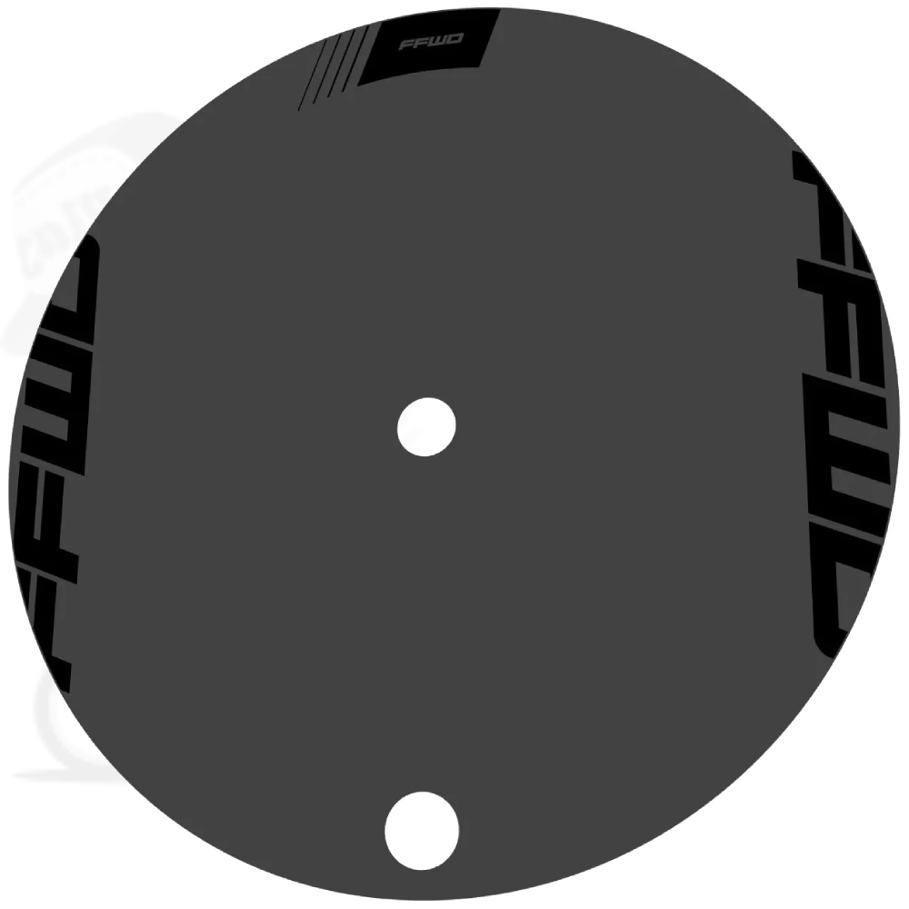 FFWD DISC-Tディスクホイールステッカーセット(2020/リア/ブラック)