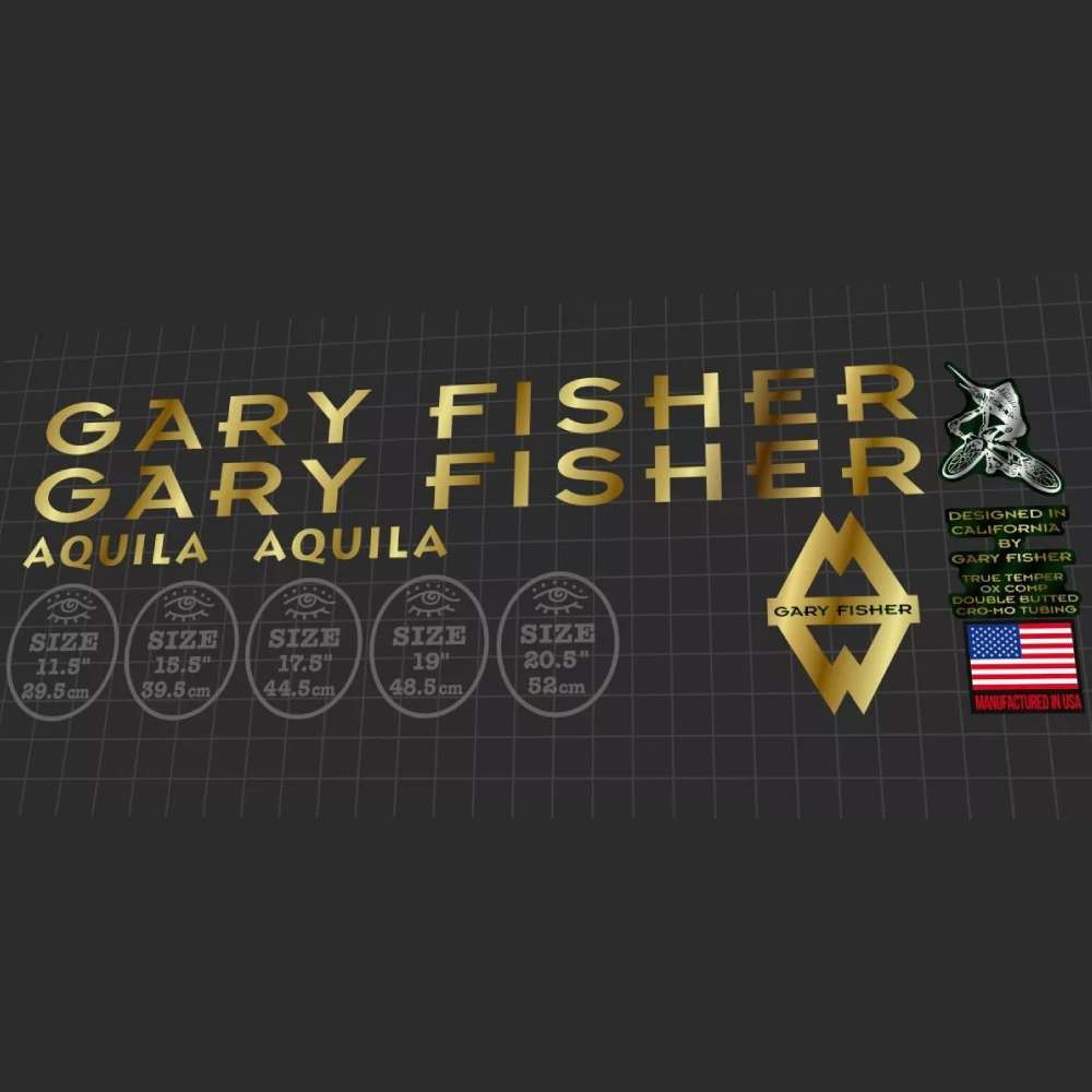 GARY FISHER(ゲーリーフィッシャー)AQUILA(アクイラ)フレームステッカーセット(1995)