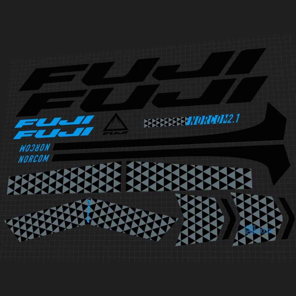 FUJI(フジ)NORCOM STRAIGHT(ノーコムストレート)2.1フレームステッカーセット(2021)