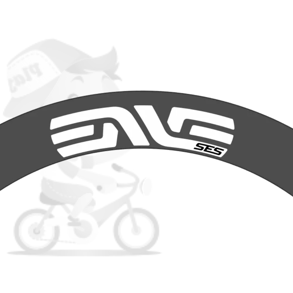 ENVE(エンヴィ)SESリム用ステッカーセット(グロッシーホワイト/29mm height/リム2本分)