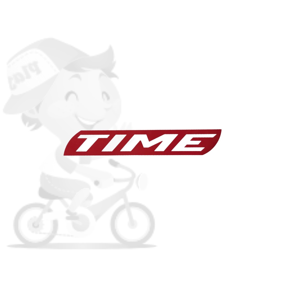 TIME(タイム)ロゴステッカー(レッド/W9/H1.5)