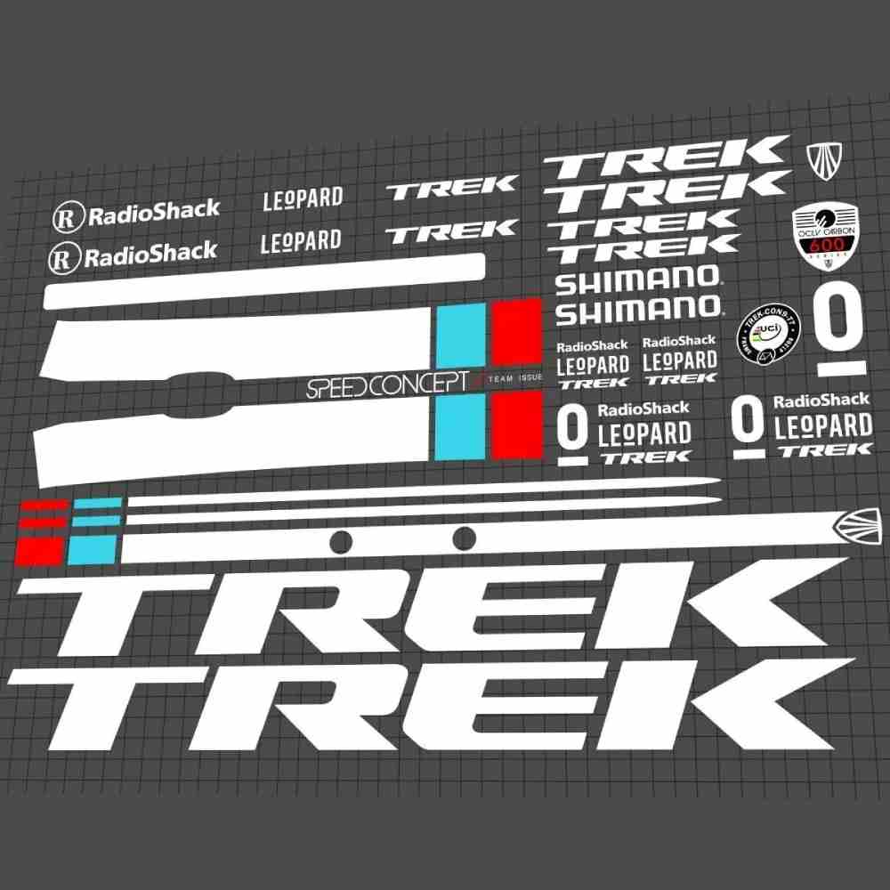 TREK(トレック)SPEED CONCEPT(スピードコンセプト)9.9フレームステッカーセット(RadioShack Nissan Trek Edition)