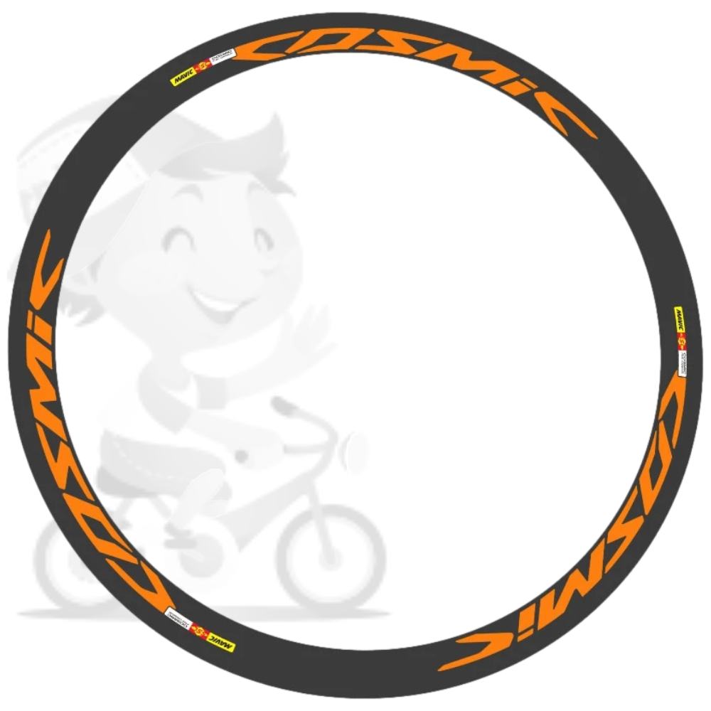 MAVIC(マヴィック)COSMIC PRO CARBON(コスミックプロカーボン)ホイールステッカーセット(オレンジ/ホイール2本分)