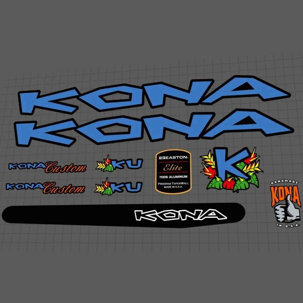 KONA(コナ)KU(クー)フレームステッカーセット(1997/ブルー)