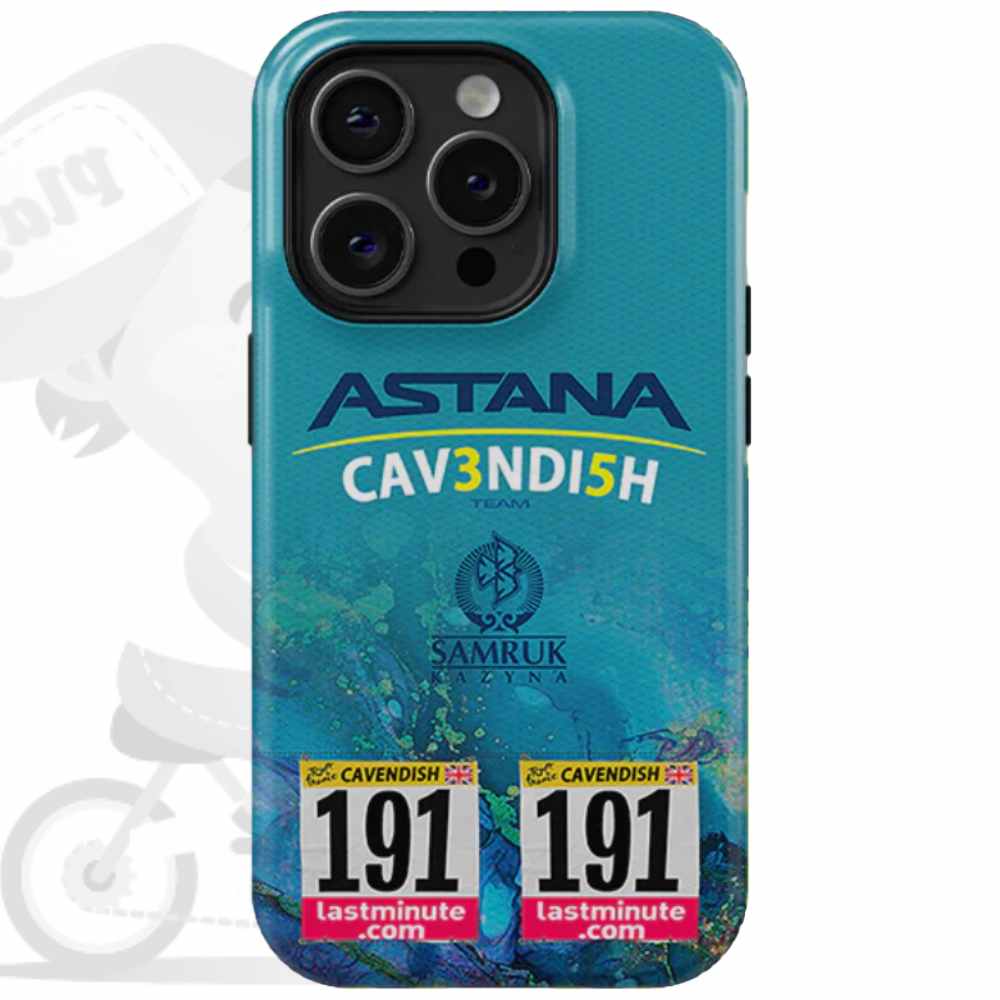 ASTANA TEAM(アスタナチーム)Mark Cavendish(マークカベンディッシュ)iPhoneカバー(Tour de France 35 Wins Record)