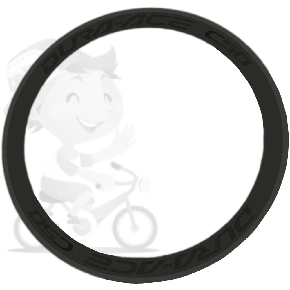 Shimano(シマノ)DURA ACE(デュラエース)C50リムステッカーセット(ブラック/リム2本分)