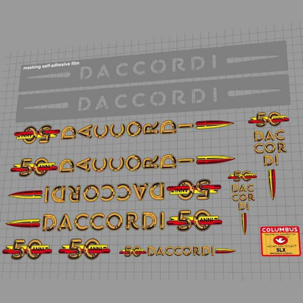 DACCORDI(ダコルディ)50th ANNIVERSARY(50周年記念)フレームステッカーセット