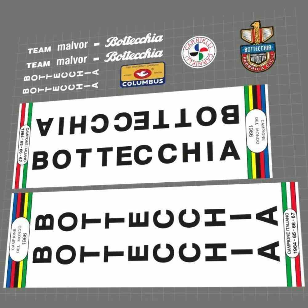 BOTTECCHIA(ボテッキア)フレームステッカーセット(TEAM malvor(チームマルボロ))