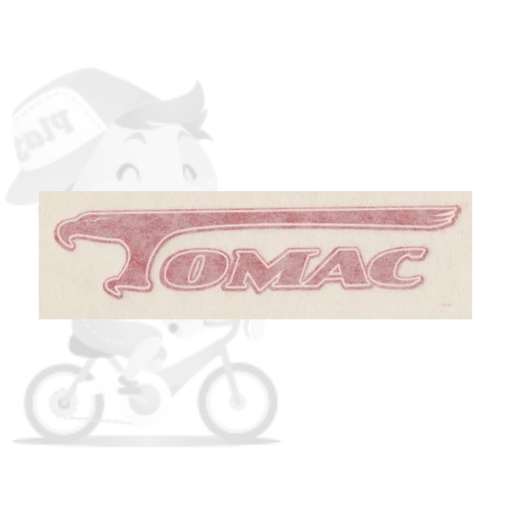 TOMAC(トマック)ビンテージ ロゴステッカー(レッド)