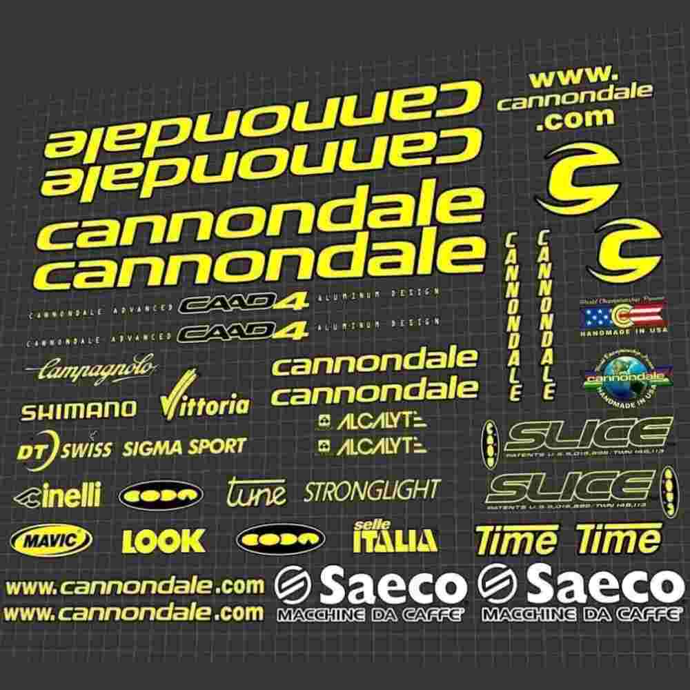cannondale(キャノンデール)CAAD4 team issue(チームイシュー)フレームステッカーセット(Saeco/Mario Cipollini)