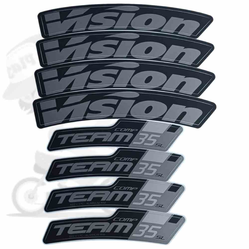 Vision(ビジョン)TEAM 35 comp SLホイールステッカーセット(75200681000000)